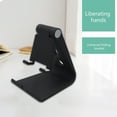 thumbnail image 2 of Maoww Universal Rotating Mobile Phone Holder Stand Foldable Support Desktop Smartphone Tablets Bracket, Black, 2 of 8