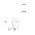thumbnail image 3 of LiviNest Compact Nightstand for Small Spaces: Fits Any 18" Gap - 8kg Sturdy Shelf for Bedroom Essentials - Modern Minimalist Black Design, 3 of 6