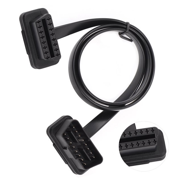 OBD2 Cable, Professional Made OBD2 Cable Adapter, Excellent Flexibility High Reliability Sports Car Repairer Driver For Car