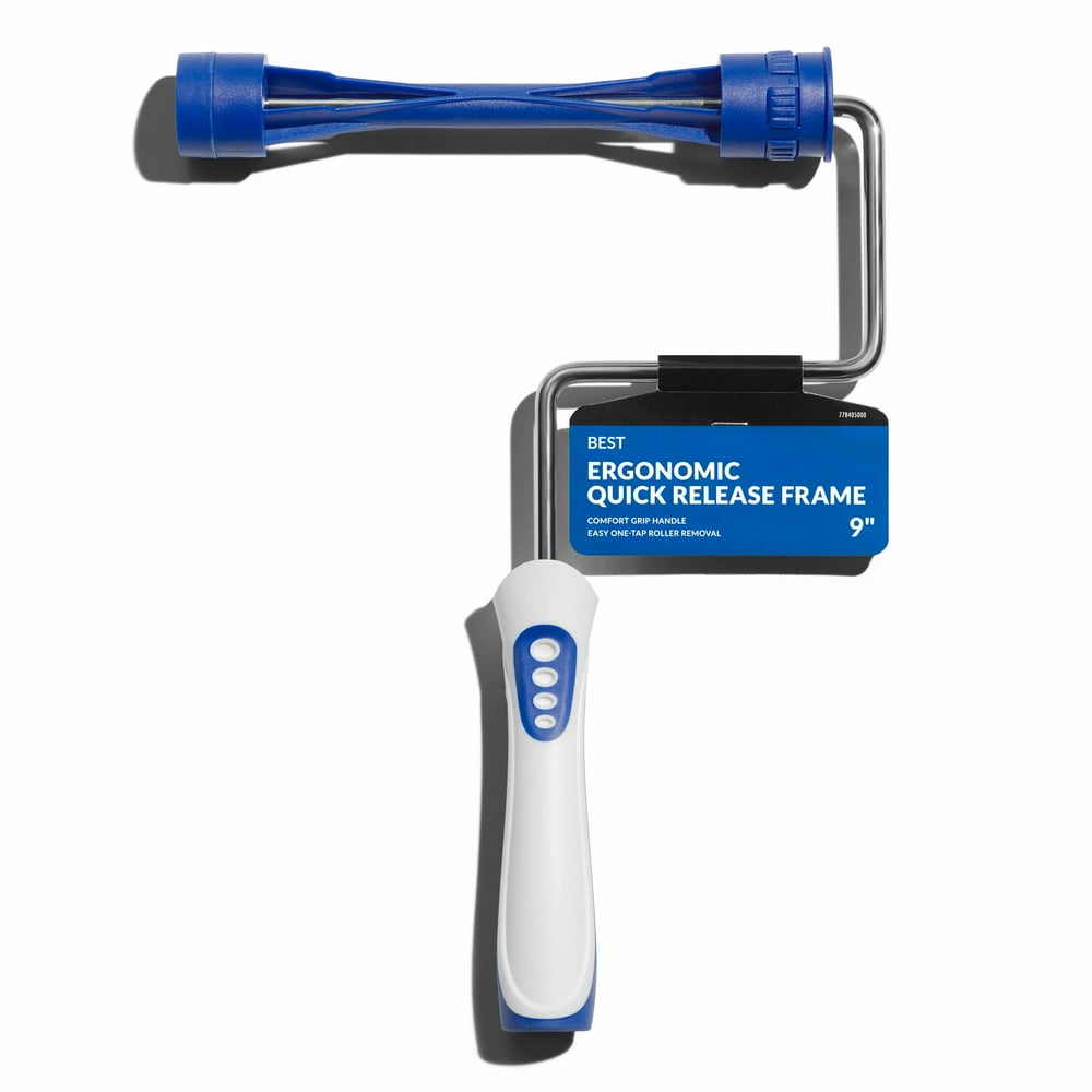 BEST 9” Paint Roller Frame with Ergonomic Design and Quick Release