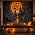 thumbnail image 6 of Halloween Banner Spooky Ghost Pumpkin Print 1 Piece Indoor Outdoor Halloween Party Decorations for Home Photography Backdrop Themed Gathering Display, 6 of 9