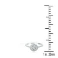 thumbnail image 5 of AoneJewelry 0.20 Carat Beautiful Floral Shape Halo Diamond Engagement Ring Women Well Crafted In 10K Solid Rose White & Yellow Gold, 5 of 5