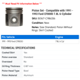 thumbnail image 2 of Piston Set - Compatible with 1991 - 1993 Ford CF8000 7.8L 6-Cylinder 1992, 2 of 2