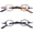 Two Pairs / Leopard + Black, variant on Small Round Retro Blue Light Blocking Reading Glasses with Spring Hinge Readers