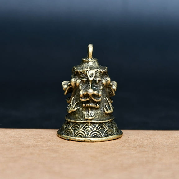 Antique Bell Mini Sculpture Pray Guanyin Bell Feng Shui Bell Buddhism Bells