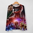 thumbnail image 5 of Power Rangers Women’s Pajama Top 3D Digital Print Sleepwear Trendy Crewneck Pullovers Long Sleeve Shirts XL, 5 of 8