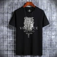 thumbnail image 3 of Newest Men‘s Cotton T-shirt Summer Design Breathable Short Sleeve Tee Man Solid Color Wear Vintage Streetwear O-Neck Tops Shirt, 3 of 7