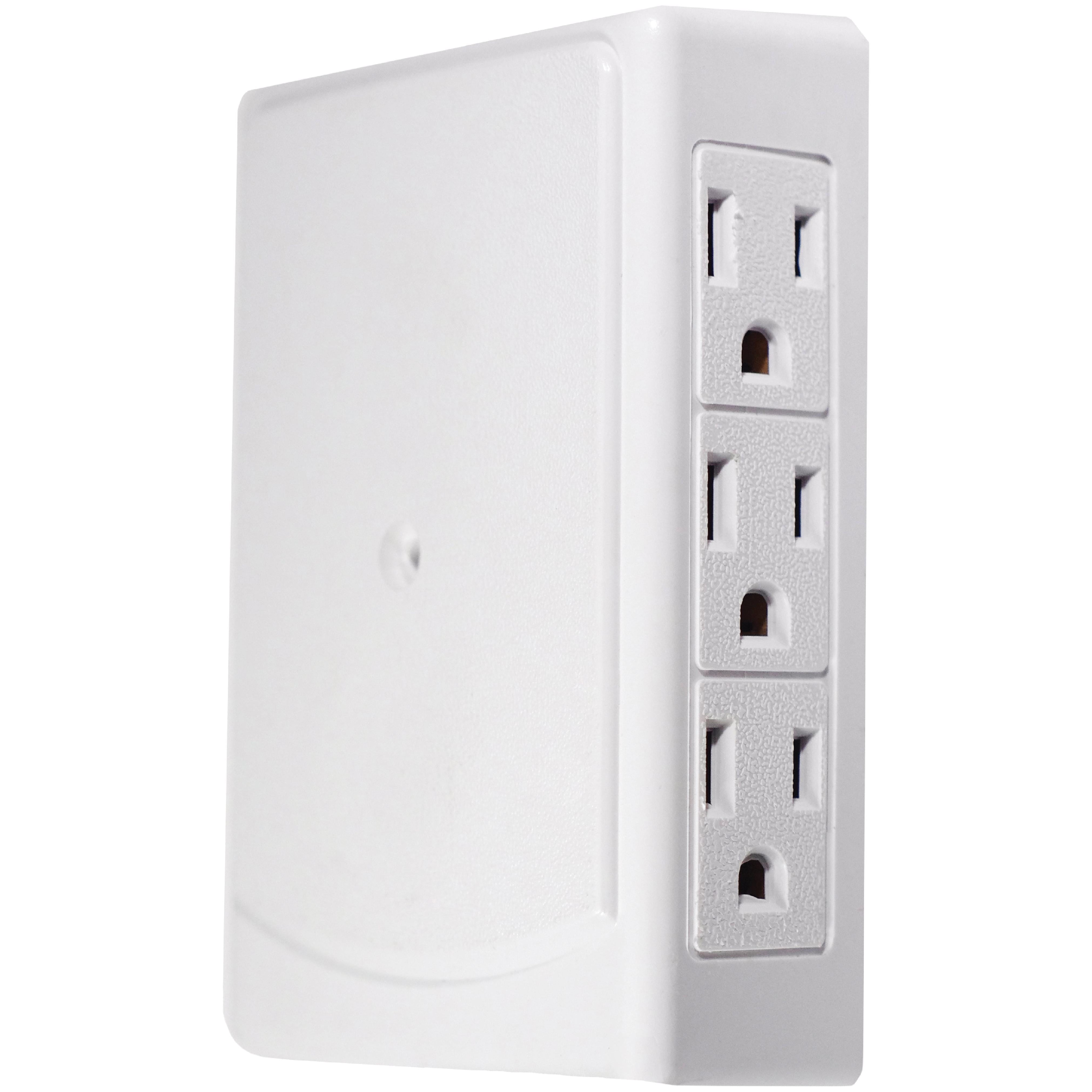 GoGreen Power (GG-16000TSM) 6 Outlet Side Mount Wall Tap Adapter