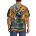 thumbnail image 3 of Kdxio Men's Hawaiian Shirt for Men Short Sleeve Shirt Charming Daisy Bouquet Art Summer Casual Holiday Beach Button Down T-Shirts, 3 of 5