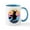 White/Blue Inside, variant on CafePress - Halloween Witch Retro Sunset Mugs - 11 oz Ceramic Mug - Novelty Coffee Tea Cup