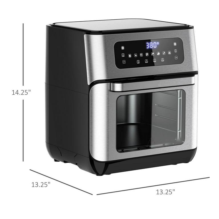 LED Digital Air Fryer Oven, 10 Quart Airfryer Toaster Oven, 1500W