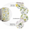 thumbnail image 5 of Summer Lemon Shower Curtains for Bathroom Waterproof Fabric Bath Curtains Decor Bath Tub Curtain Watercolor Botanical Yellow Spring Floral Decorative Shower Curtain Sets with 12 Hooks, 72x72 Inch, 5 of 6