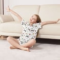 thumbnail image 7 of Pajama Set Cat Button-up Short-sleeved Shorts 2 Piece Casual Sleepwear, 7 of 7
