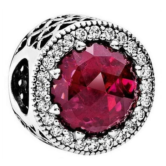 Cerise Radiant Hearts Charm - 791725NCC