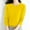 Yellow, variant on Dpytoraw Women's Casual Crew Neck Solid Color Pullover Sweater