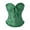 t-120Green, variant on Western Style Corset Bustier For Women Strapless Ruffle Lace Up Sweetheart Overbust Bodice,Dark Purple,S