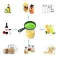 thumbnail image 5 of 3pcs Collapsible Funnel Set, Kitchen Silicone Collapsible Funnel, Wide Mouth Canning Funnel, Large and Small Funnel for Liquid, Oil, and Powder Transfer, 5 of 8