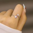 thumbnail image 4 of SeekLGT Twelve Birthstones Rotating Rhinestone Ring Adjustable Minimalist Crystal Jewelry Birthday Gift for Women and Loved Ones, 4 of 4