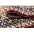 2x3 Transitional Red Small Area Rug, Throw Mat for Indoor Entry Ideal for Kitchen or Bathroom