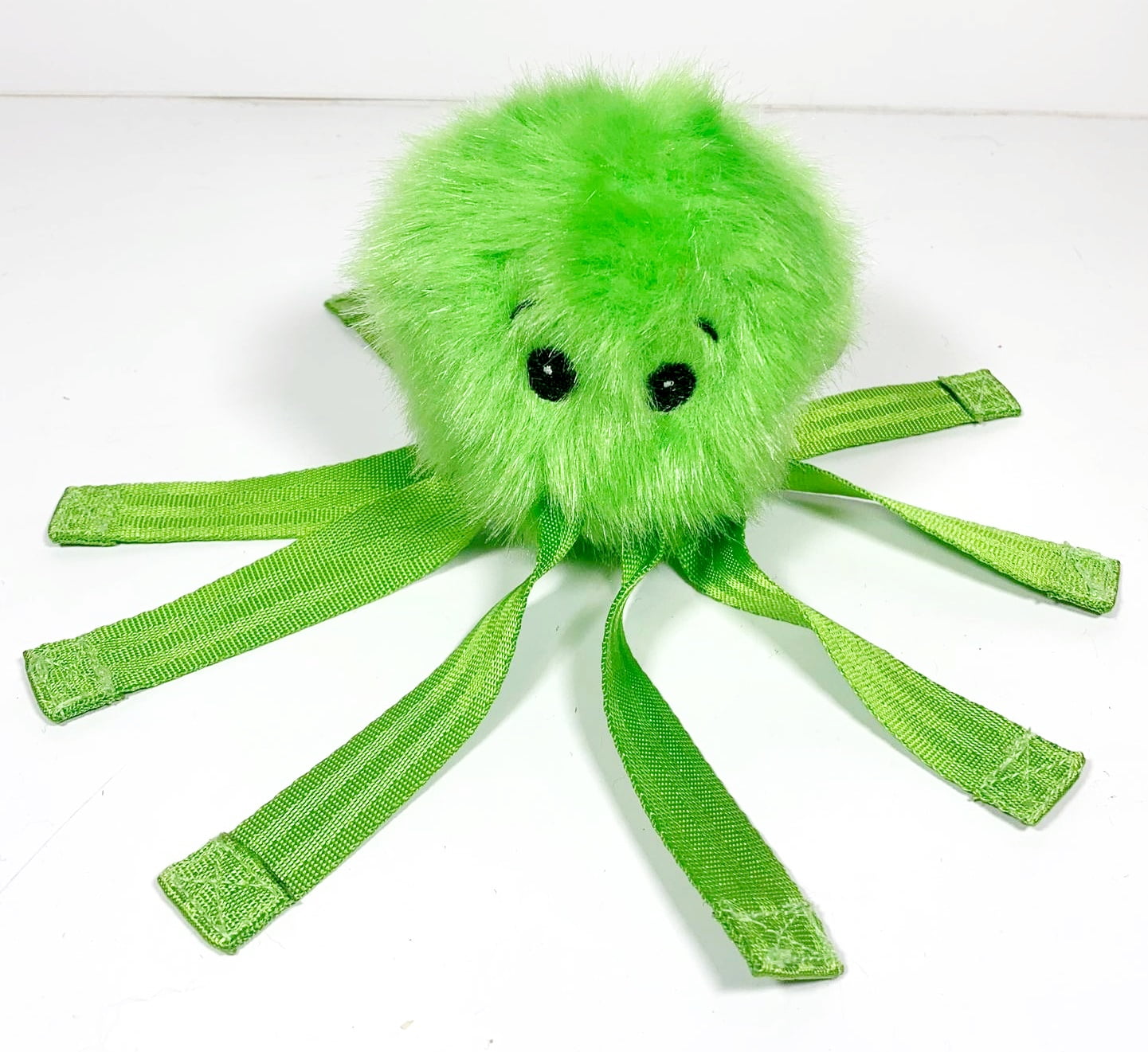 Green Octopus Dog Toy Squeaky Pet Toy 4" x 4" x 4"