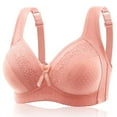 thumbnail image 3 of ALLLIST Bras for Women Wireless Pink Embroidery Bralette Soft T Shirt Ladie Bras Size 36-44, 3 of 4
