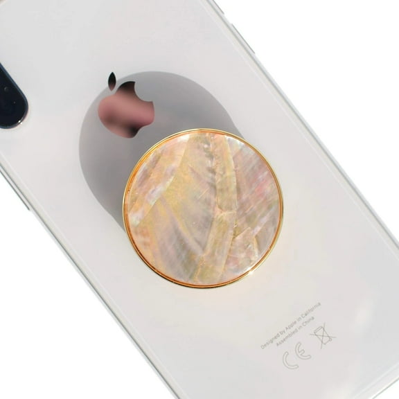 GOYDPUPR Skin for Phone Grip with Mobile Phone Holder, Beige Seashell