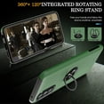 thumbnail image 3 of for Moto G 5G 2022 Case with HD Screen Protector, [Military Grade] Shockproof Protection Case with 360° Magnetic Built-in Ring Holder Kickstand Phone Case for Motorola Moto G 5G 2022, Green, 3 of 14