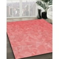 thumbnail image 3 of Ahgly Company Machine Washable Indoor Rectangle Transitional Fire Engine Red Area Rugs, 7' x 10', 3 of 7