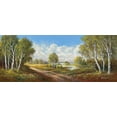 thumbnail image 2 of Buchner, H. 32x15 White Modern Wood Framed Museum Art Print Titled - BIRCH LANE AT HORNI RYBNIKY, 2 of 4