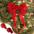thumbnail image 1 of Bowayaoa Christmas Wired Ribbon Rolls for Gift Wrapping, Decorative Linen Ribbon for Christmas Tree Decor, Present Bows & Crafts, 1 of 7