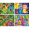 MasterPieces Glow in the Dark 4-pack 100 Piece Puzzle