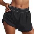 thumbnail image 5 of LOVZFMLL Womens Solid Color High Waisted Running Shorts With Pockets And Yoga Pants Black M, 5 of 5
