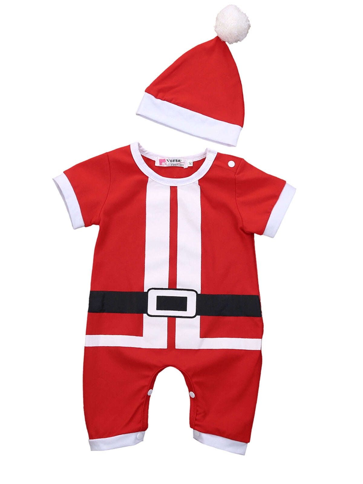 santa romper baby