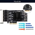 thumbnail image 4 of 4 Ports PCIe 2.5 Gigabit RJ45 Lan 10/100/1000/2500Mbps Realtek 8125B Chip -Port Server Gigabit Network Card, 4 of 8