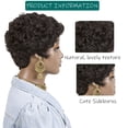 thumbnail image 6 of Short Burgundy Pixie Cut Wigs for  Women Wine  Short Wig for  Women Synthetic Pixie Wigs with Bangs Layered Wig Short Wigs Short Curly Hair Pixie Wigs, 6 of 14