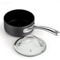 thumbnail image 4 of Cooks Standard 1-Quart Saucepan Hard Anodized Nonstick with Glass Lid, Cooking Sauce pot Milk Pan, Black, 4 of 7