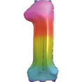 thumbnail image 4 of Unique Industries 34" Rainbow Birthday Balloon, 4 of 5