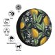 thumbnail image 4 of Fotbe Citrus Fruits Elegant Lemons Funda de Llanta de Repuesto con Estampado, Engrosada, Ajuste Universal para Jeep, Remolque, RV, SUV, Camión-16 inch, 4 of 6