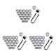 thumbnail image 1 of Sidaley 20 piezas tapa de tuerca de rueda de coche cubierta de tornillo de cubo Universal llantas chapado azul 17mm chapado en plata 19mm 3piezas Sidaley CBP194104, 1 of 6
