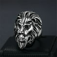 thumbnail image 5 of Lovelords Hot Sale Men's Ring 14K Yellow Gold Lion Head Rings For Men Male Punk Rock Animal Jewelry, 5 of 6
