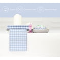 thumbnail image 4 of PurpleEssences Mini Gingham Cloth Napkins set of 10, 18x18, Dinner Table Decorative Napkins - Sky Blue and White, 4 of 6