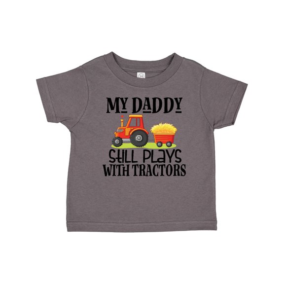 Inktastic Farming Daddy Plays with Tractors Boys or Girls Toddler T-Shirt