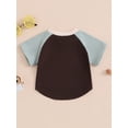 thumbnail image 2 of Kmbangi Baby Boy Contrast Color T-shirt Short Sleeve Crew Neck Summer Tops Casual Daily 0-3Y, 2 of 8