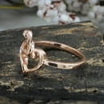 thumbnail image 3 of Musical Note Treble Clef Heart Promise Ring In 14K Rose Gold Over Sterling Silver, Ring Size: 10, 3 of 4