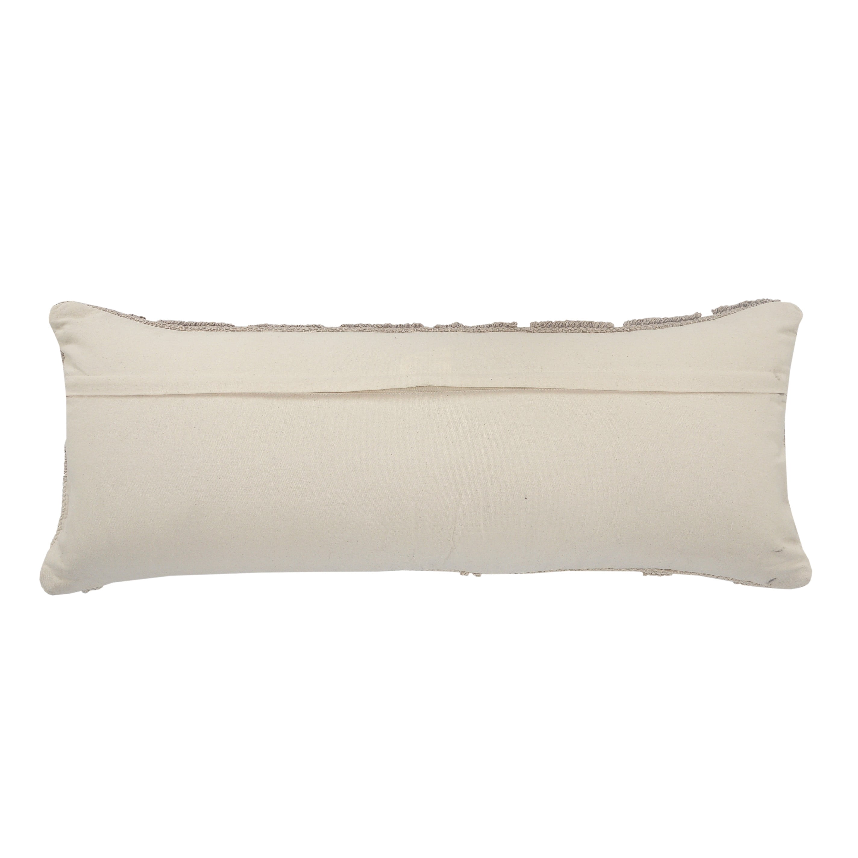 Ox Bay Miles 14" x 36" Gray/Tan Geometric Cotton Adult Decorative Throw Pillow