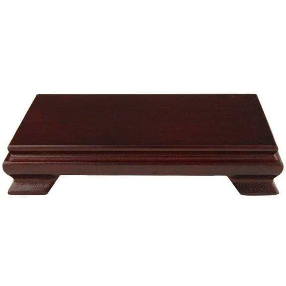 Oriental Furniture Rosewood Rectangular Stand, rosewood color, 8x6