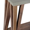 thumbnail image 5 of Brookside 30" W Wood and Concrete-Coated Top Wood Console/Media Table, 5 of 7