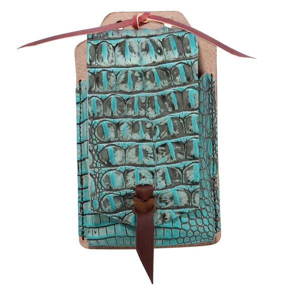 Professional's Choice cpc-tur turquoise gator leather cell phone case