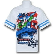 Justice League Sketch Kids Athletic T-Shirt-Juvenile 4