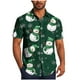 thumbnail image 2 of Seeotter Christmas Button Up Shirt for Men Fun Printed Casual Short Sleeve Hawaiian Santa Shirt, 2 of 6